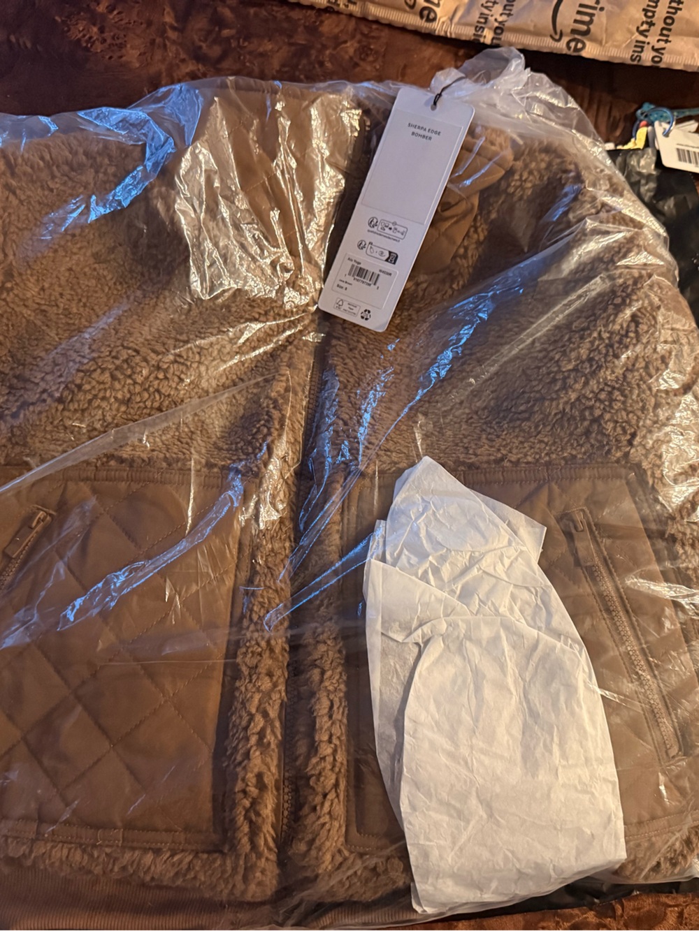 NWT ALO Sherpa Edge Bomber Jacket
